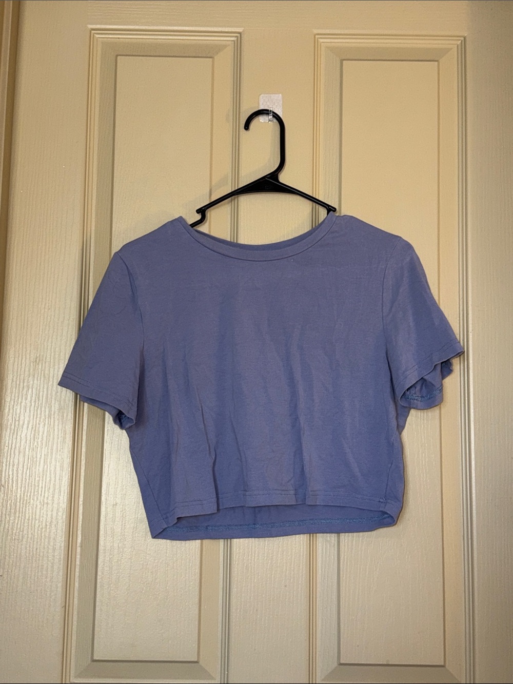 Everyday Cropped Tee in Lavender Gray